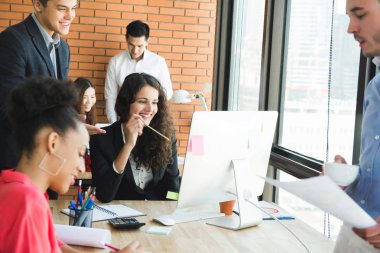 Alan ortak çalışma iş adamları