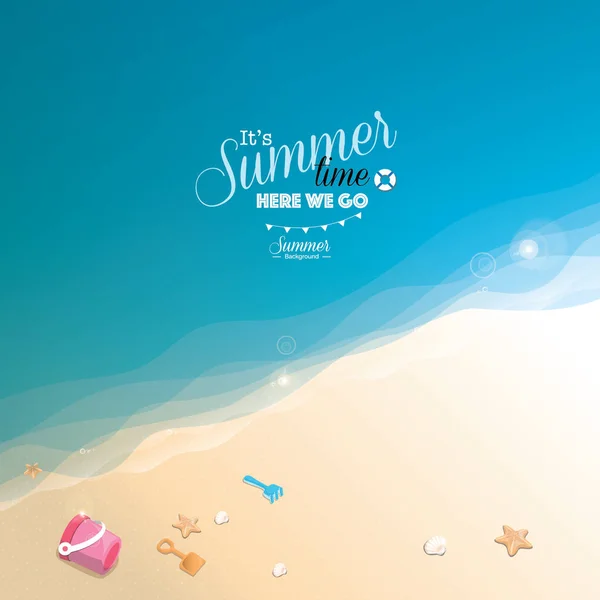 Zomer strand vector achtergrond — Stockvector