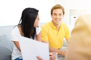 Genç yarış çift toplantı Danışmanı ile karışık