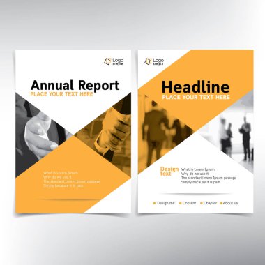 Modern iş kapak sayfası, vektör şablonu 