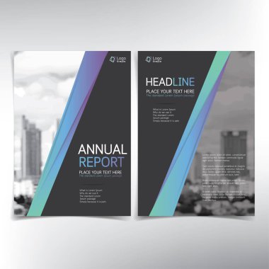 Modern iş kapak sayfası, vektör şablon, kat mülkiyeti ve rea