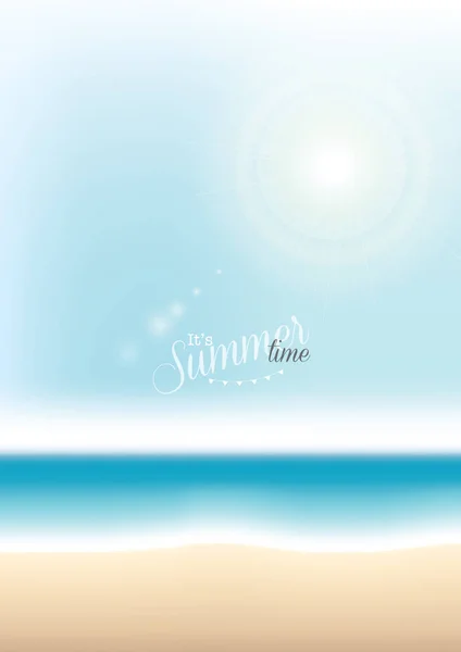 Zomer strand vector achtergrond — Stockvector