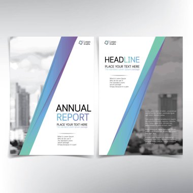 Modern iş kapak sayfası, vektör şablon, kat mülkiyeti ve rea