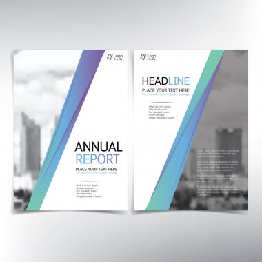 Modern iş kapak sayfası, vektör şablon, Emlak concep