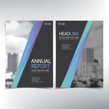 Modern iş kapak sayfası, vektör şablon, gayrimenkul konsept