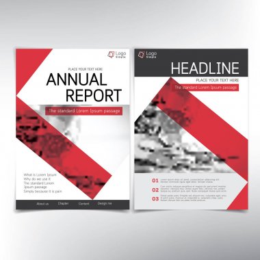 Modern iş kapak sayfası, vektör şablonu