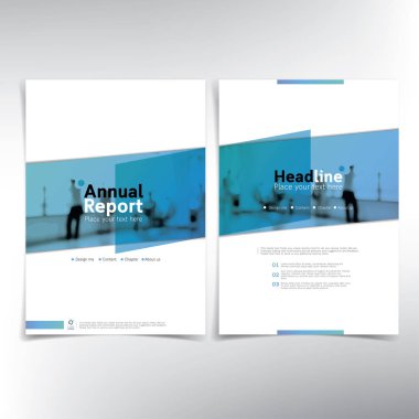 İş kapak sayfası, vektör şablonu