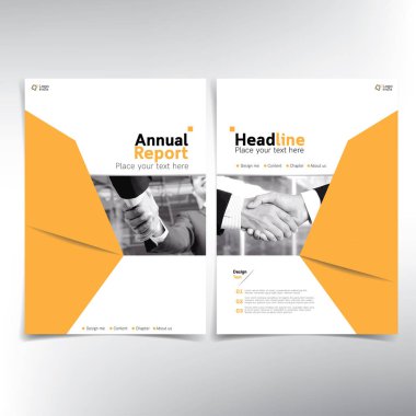 Modern iş yıllık raporu kapak