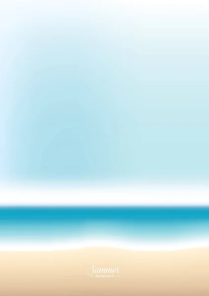 模糊海滩-矢量背景 — 图库矢量图片