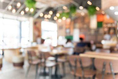 Rahat Restoran (Cafe) iç için arka plan bulanıklık
