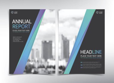 Modern iş kapak sayfası, vektör şablon, gayrimenkul konsept