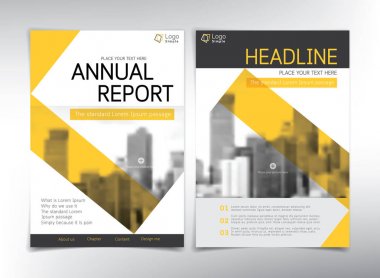 Modern iş kapak sayfası, vektör şablonu 