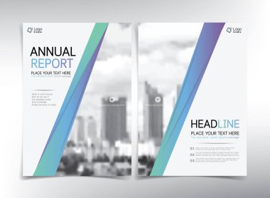 Modern iş kapak sayfası, vektör şablonu 