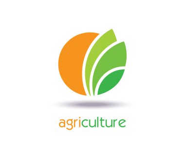 Tarım Logo tasarım şablonu. Simge, işareti veya simge. çiftlik