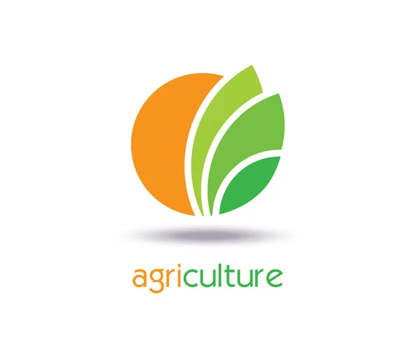 Projekt szablonu Logo rolnictwa. Ikona, znak lub Symbol. zagroda — Wektor stockowy