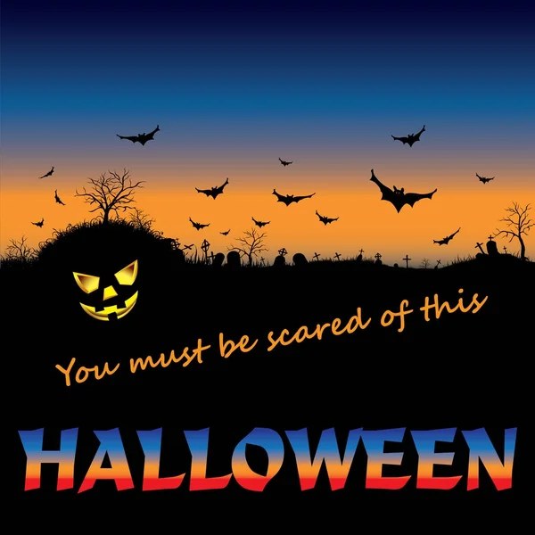 Halloween vector achtergrond — Stockvector