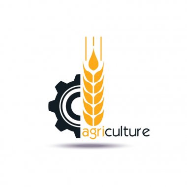 Tarım Logo tasarım şablonu. Simge, işareti veya simge. 