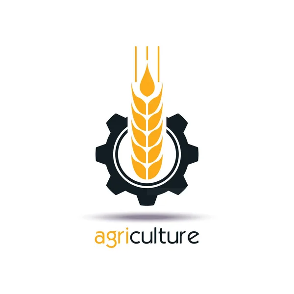 Дизайн логотипа сельского хозяйства. Икона, знак или символ . — стоковый вектор
