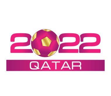 Futbol topu ikonu 2022. Şampiyonluk. Düz 