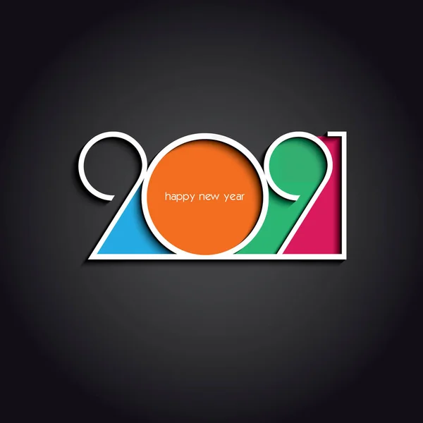2021 Feliz Año Nuevo o Navidad fondo diseño creativo para su tarjeta de felicitaciones, volantes, invitación, carteles, folleto, pancartas, calendario — Archivo Imágenes Vectoriales