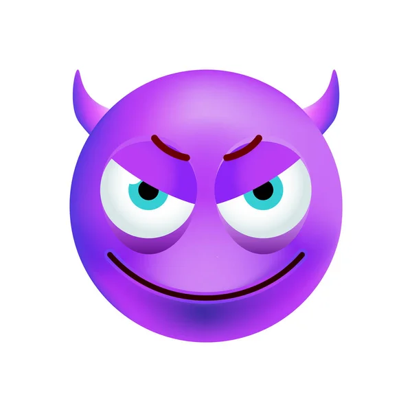 Devil Evil Round Character Emoji — Stock Vector © TopVectors #127292486