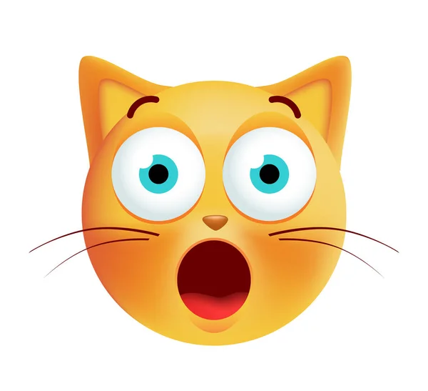 Confused cat emoji — Stock Vector © I.Petrovic 129682660