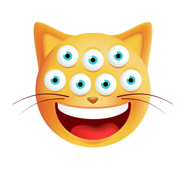 scared cat emoji — Stock Vector © I.Petrovic #129682918
