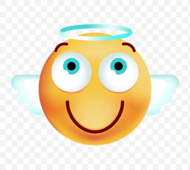 Beyaz arka plan üzerinde şirin melek güçlü duygu. İzole vektör çizim 