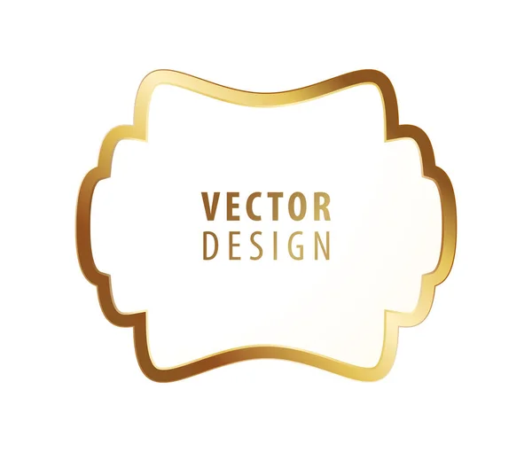 High Quality Luxury Frame on White Background . Vector Isolated Illustration — Stock Vector