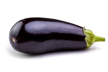 Patlıcan. Beyaz arkaplanda izole et