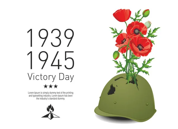 Νίκη Day_poppies — Διανυσματικό Αρχείο