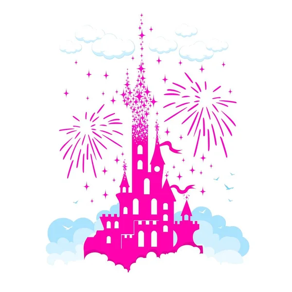 Fairytale Princess Castle — Stock Vector