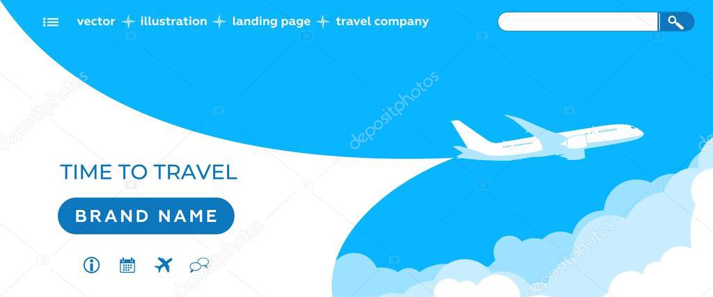 time to travel landing page