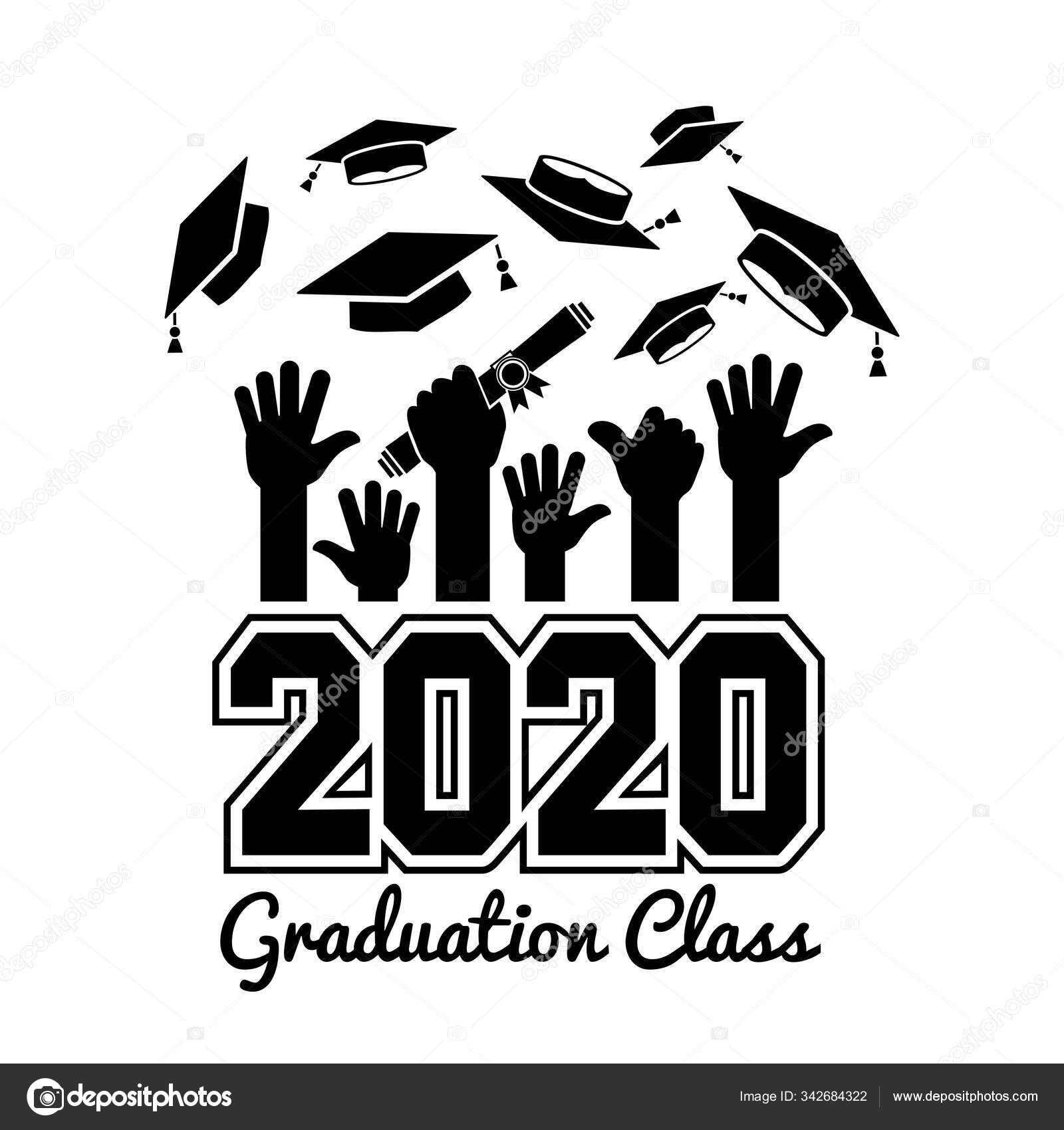 2020 high school graduation class Stock Vector by ©Virtis 342684322