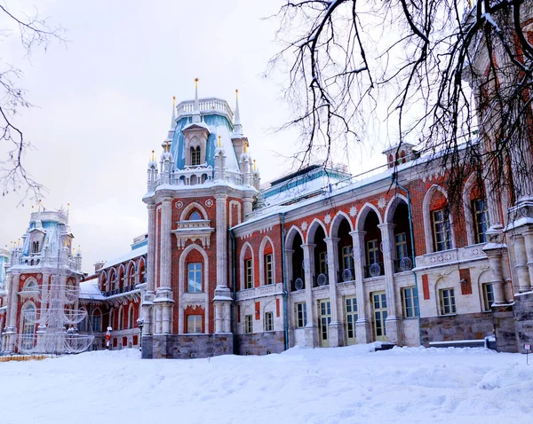 Tsaritsyno Sarayı Kompleksi Moskova Rusya — Stok fotoğraf