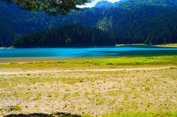 Misterioso Lago Negro Durmitor Montenegro — Fotografia de Stock