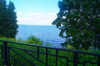 Gorky Denizi manzarası, Chkalovsk, Rusya