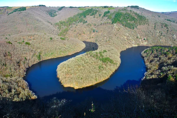 Queuille Meander Queuille Paradise View Sioule River Puy Dome Auvergne — Stock Photo, Image