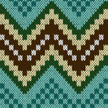 Dikişsiz zikzak örgü modeli