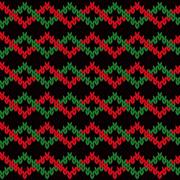 İç içe zikzak bantlar ile Seamless Modeli Örgü