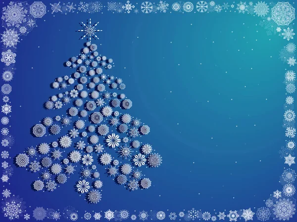 Background with ornate Christmas Tree — Stock Photo, Image