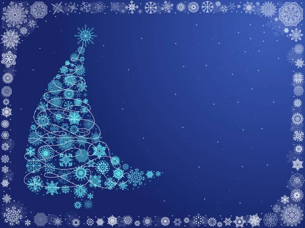 Background with curved Christmas Tree — Stock Photo, Image