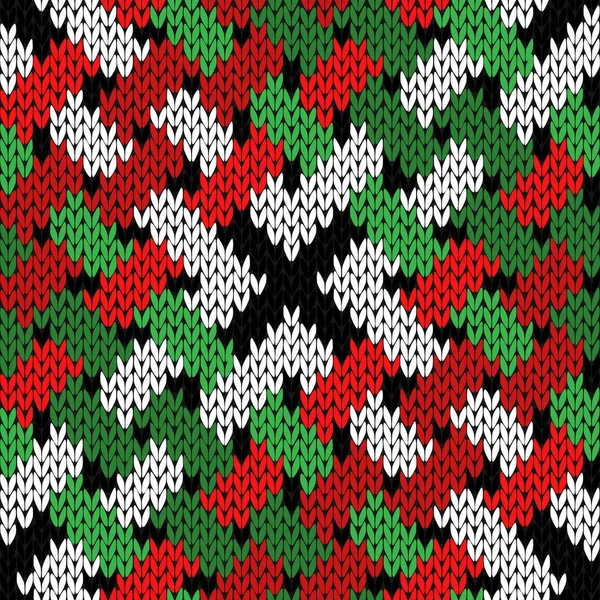 Tricot entrelacé motif sans couture — Image vectorielle