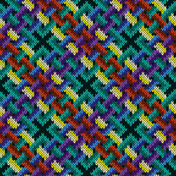 Многоцветное вязание бесшовный рисунок
