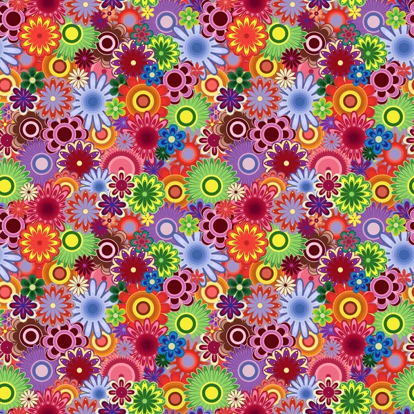 Seamless Flower Pattern — Stock Vector