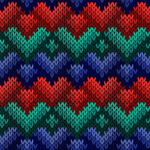양식에 일치 시키는 마음으로 완벽 한 패턴을 뜨개질 — 스톡 벡터