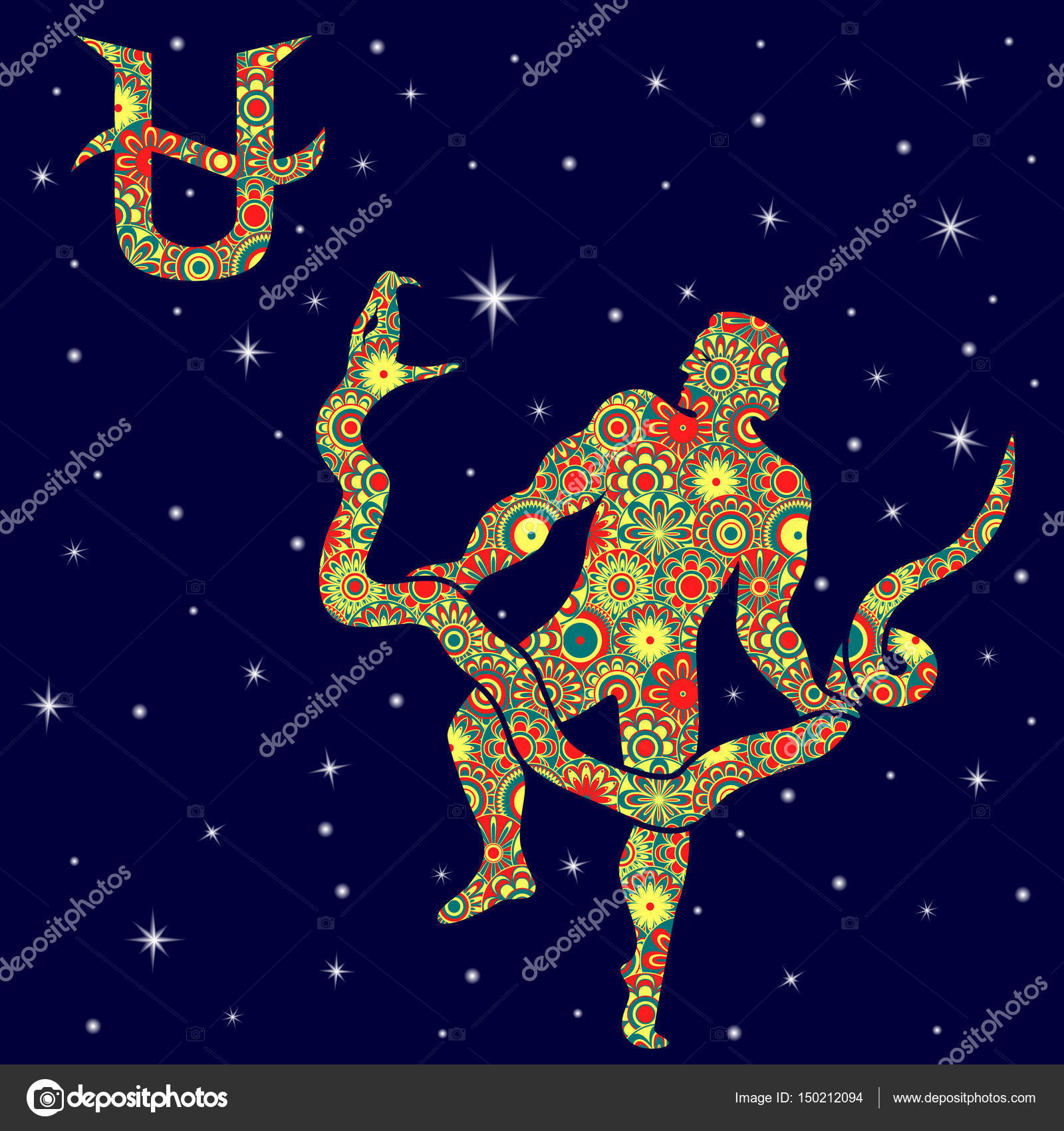 Zodiac sign Aquarius with variegated flowers fill over starry sky Stock Vector Image by ©natreal #150212094 Zodiac sign Aquarius with variegated flowers fill over starry sky Stock Vector Image by ©natreal #150212094