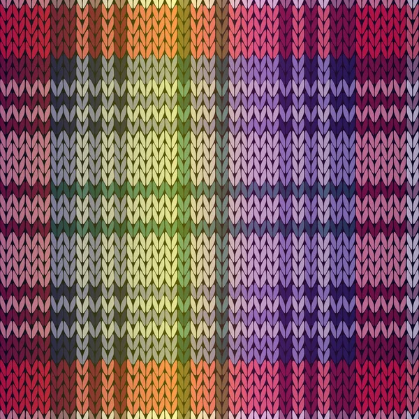 प्रामुख्याने जांभळा आणि जांभळा रंग विणकाम अखंड नमुना — स्टॉक व्हेक्टर