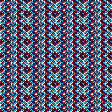 Çeşitli renklerde Seamless Modeli Örgü