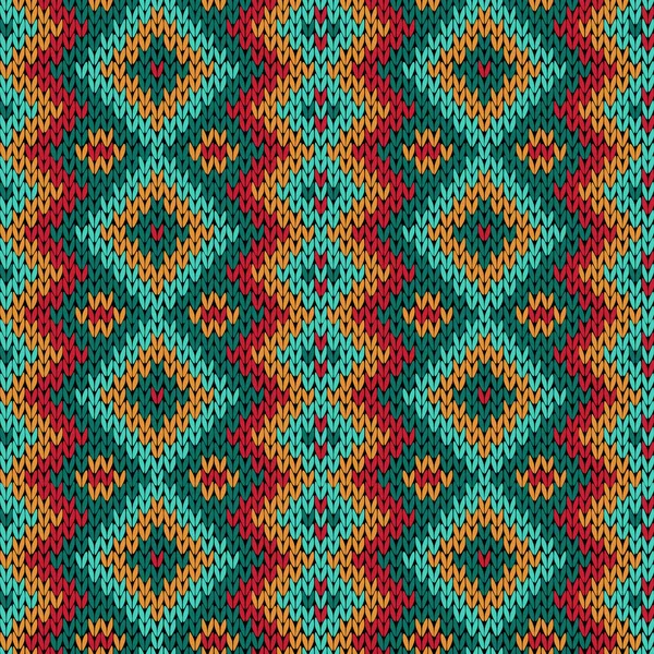 Tricot motif panaché sans couture — Image vectorielle